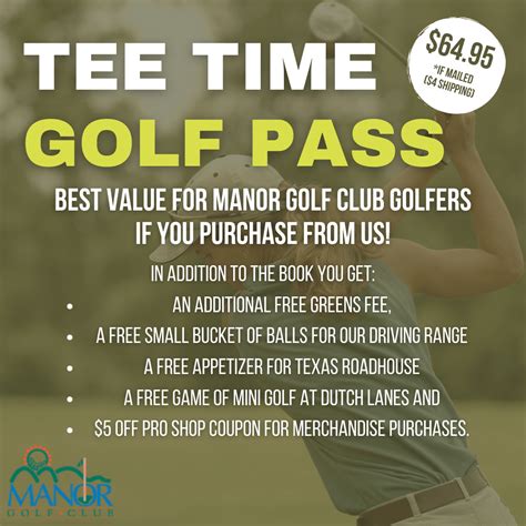 when are tee time golf pass discount